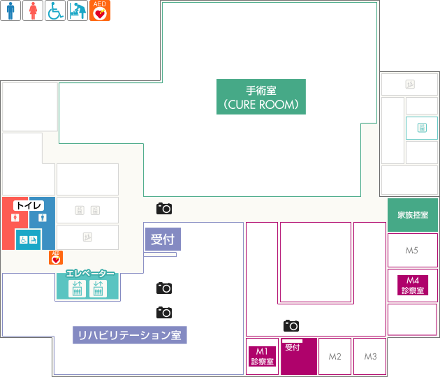 宇都宮記念病院4階フロア案内